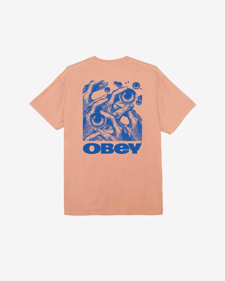 OBEY EYES IN MY HEAD - CLASSIC PIGMENT TEES PIGMENT SUNSET CORAL