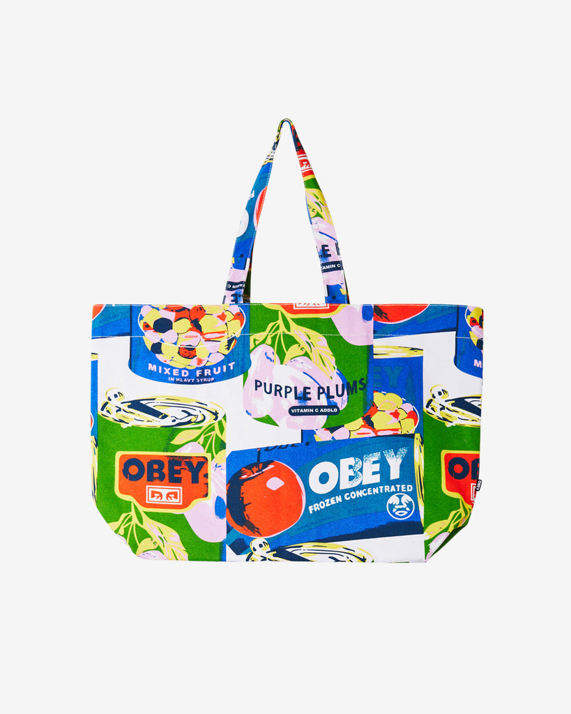 MULTI CANS TOTE BAG WHITE MULTI | OBEY Clothing