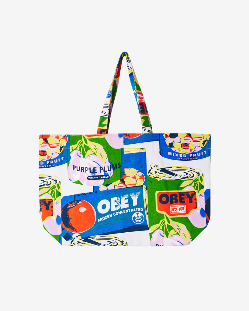 MULTI CANS TOTE BAG WHITE MULTI | OBEY Clothing