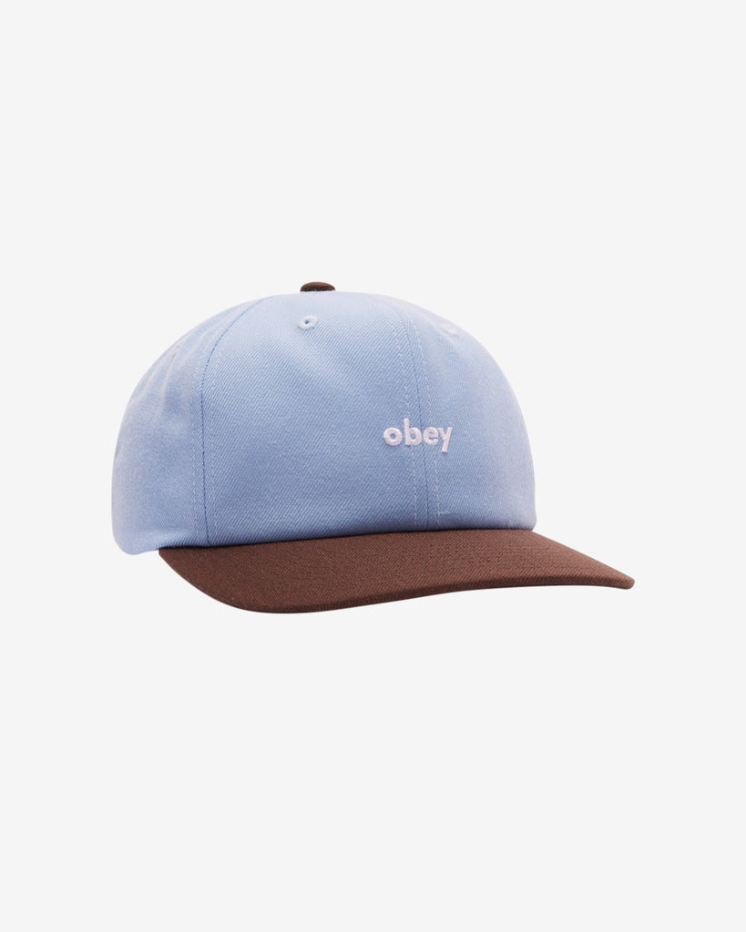 OBEY 2 TONE LOWERCASE 6 PANEL LIGHT SKY MULTI | OBEY Clothing